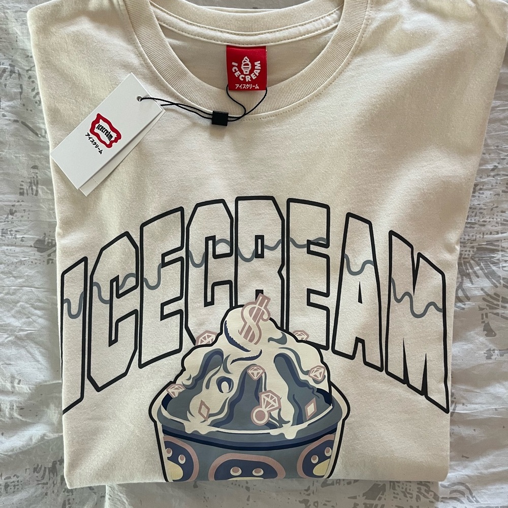 ICECREAM 🍦men’s toppings ss t shirt size M in a white / cream color NWT 🍭 - Picture 7 of 13